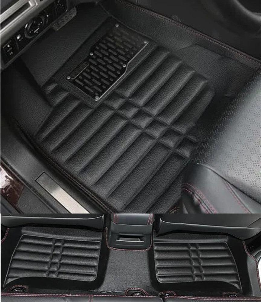 Floor Mats Dymanic Black Leather Surface 3D Waterproof for Ford Escape 2015-2019