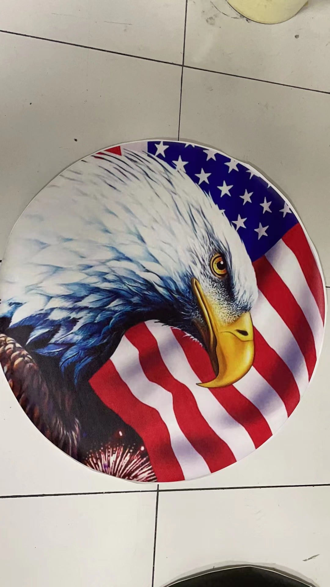 Spare Tire Cover America Flag Eagle Wheel Type Protector